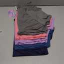 Yearntown 5 Pack Women's Workout Shirts Athletic Quick Dry Tops Exercise UPF 50+ Short Sleeve Gym Yoga Tees(Navy Blue, Gray, Denim Blue, Purple, Pink, Small)