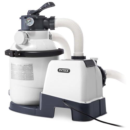 INTEX SX1500 Krystal Clear Sand Filter Pump: 1500 GPH Pump Flow Rate – Improved Circulation and Filtration – Easy Installation