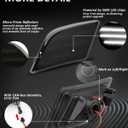Bestview LED Side Marker Lights Compatible with 2008-2011 Mer'cedes Benz W204 C250 C300 C350 & 2008-2013 C63 AMG, Driver & Passenger Side, White Lamp Smoked Lens