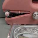 Handheld Sewing Machine for Beginners, Portable Mini Sewing Machine with Two Speed Modes, Easy to Operate and Fast Stitch Suitable for Clothes, Fabrics and Quick Home Repairs (Pink)