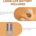 Clear Glass Flameless Candles with Remote Batteries, Flickering Slim LED Pillar Candles Set of 5