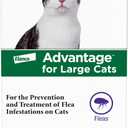 Advantage Topical Cat Flea Treatment and Prevention for Large Cats Over 9 lbs. | Apply Flea Drops Monthly | 2 Treatments (2 Dose (Pack of 1))