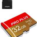 TF Card 32GB with Adapter, High Speed Memory Card, UHS-I C10 A1 Memory TF Card for Tablet/Mobile Phone/Camera/Car Audio/Game Console (32, GB)