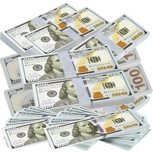 Pack of 2 200 Pcs Fake Money Prop Money Movie Props Kids Education Learning,Toy for Music Video, Develops Early Math Skills,Videos,Birthday Parties and Holida