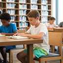 Cozople 7-16T Teen Boys Swim Trunks Quick Dry UPF 50+ Swimwear Bathing Suit for Big Boys Beach Swim Boards Shorts (Yellow Stripes)