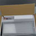 LOHASOK Bread Box for Kitchen Countertop Large Bread Box Farmhouse Bread Container Bread Storage with Window Bread Holder Black