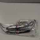 2 Pack Magnetic Reading Glasses Long Temples Computer Readers Flexible Temple For Larger Face (Black)