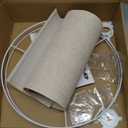 Beige Lamp Shade, Large Drum Lampshade 13''Top X 13'' Bottom X 10'' High, Replacement Lamp Shade Natural Linen Hand Crafted for Table Lamps Floor Lamps Chandelier Lamp, Easy Assembly Required