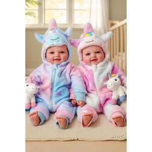 BABESIDE Baby Dolls Twins - 17'' Cute Soft Body Realistic Newborn Twin Dolls Real Life Baby Girl and Boy with Accessories Kids Age 3+ Year Old Gifts, Pretend Play, Collection (Yellow & Blue)