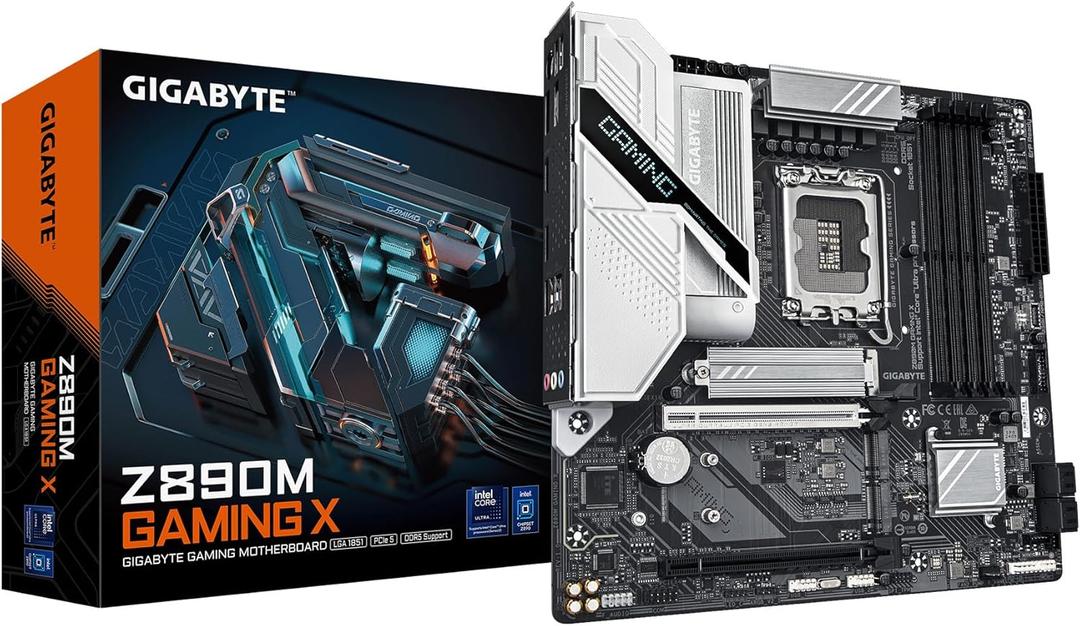 GIGABYTE Z890M Gaming X Ultra Core (Series 2) LGA 1851, mATX, DDR5, 3X M.2, PCIe 5.0, Front USB Type-C, 2.5GbE LAN, EZ-Latch