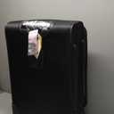 SwissGear Sion Softside Expandable Luggage, Black, Checked-Medium 25-Inch