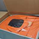 Csidy01 Leather car seat Covers Full Set, 5-Seater car seat Covers Universal Type Comfortable Smooth and Easy to Scrub, Suitable for Most Cars SUV Pickup Trucks (Black and Orange)