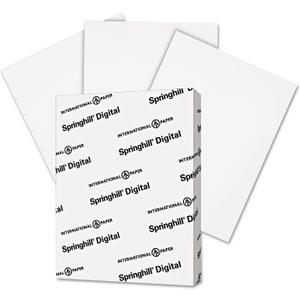 Springhill White 8.5 x 11 Cardstock Paper, 90lb, 163gsm, 250 Sheets (1 Ream)  Premium Lightweight Cardstock, Printer Paper with Smooth Finish for Greeting Cards, Flyers, Scrapbooking  015101R