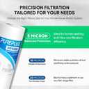 PUREPLUS 5 Micron 10" x 4.5" Whole House Sediment Home Water Filter Replacement Cartridge for DGD-5005, RFC-BBSA, HD-950, WFHD13001B, W15-PR, GXWH30C, GXWH35F, Aqua-Pure AP817, PP10BB, 2PACK