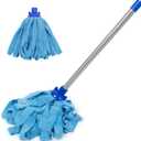 Mop, Microfiber Cloth Mops for Floor Cleaning, Small Mop with 2 Refills