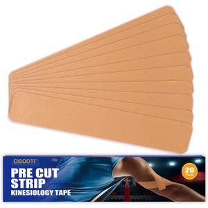 2 x Kinesiology Tape Precut Strips, Athletic Tape 2 inch Wide, Waterproof Kinesiology Tape, Body Tape Kinesiology, Shoulder Tape, Kinetic Tape, Sports Tape Athletic Kinesiology Tape D20 Count