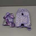 Carrier Bag with Phone&Flap Pockets for Stanley 40/ 30oz Tumbler with Handle, Insulated Neoprene Cup Holder Carrier Bag w/ Shoulder & Handheld Strap Fits Stanley Cup Accessories (Purple Daisy, 40oz)