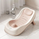 PandaEar Baby Bath Support, Foldable Infant Bathtub for Newborn Babies 0-6 Months, Soft Sink Baby Bath Tub (Pink)