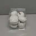 Fake Pumpkins, 8 Pcs White Artificial Pumpkins, Plastic Pumpkins for Thanksgiving Party Table Centerpiece Autumn Home Decoration