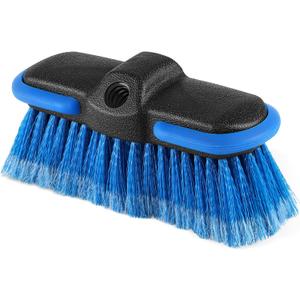 Car Wash Brush Head with Soft Bristle, Car Cleaning Brush with Protective Bumper for Cleaning Auto Cars Trucks RV Boat Deck