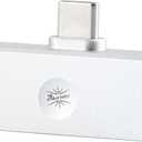 Linsoul Kiwi Ears Allegro Mini Portable IEM DAC, in Ear Monitor Amplifier, USB C to 3.5/4.4mm Output, with Custom Chip, High Resolution 32bit/384kHz, HiFi Earbuds Amp for Phone/PC (Silver)