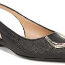 Naturalizer Women's, Bixby 2 Flat (7.5 Wide, Black Straw Fabric)