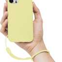 Forever Sundays iPhone Cases - Soft Silicone, MagSafe, Kickstand, Detachable Strap & 3-in-1 Protection Kits Options for iPhone 12/13/14 Models - Slim Shockproof Cases with Access to All Ports & Camera (Pastel Yellow)