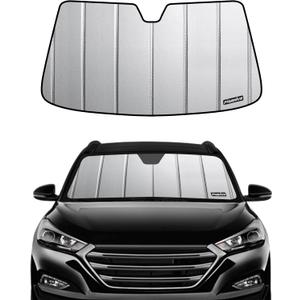Windshield Sun Shade for Hyundai Tucson 2016-2018,Front Window Sunshade,6 Layers Sun Shield,Block UV Rays Dashboard Shield,Insulation Sun Shade Accordion Fold (gray-safeguard)