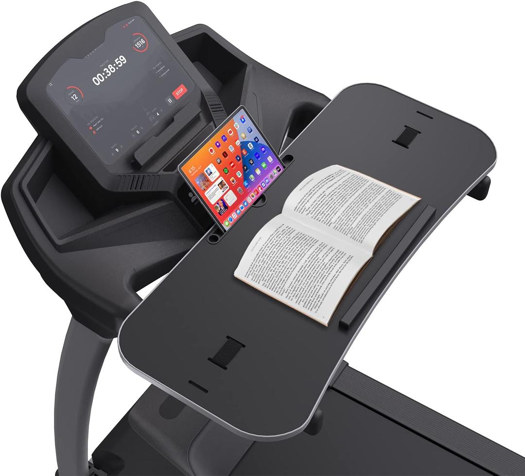 Miden Treadmill Desk Attachment, Universal Treadmill Laptop Desk, Treadmill Laptop Holder, Ergonomic Platform for Notebooks, Tablets, Laptops, Workstation for Treadmill Handlebars up to 36 inches