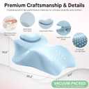 Memory Foam Ergonomic Intimacy Wedge Pillow - 27° Lift Support Cushion, one size