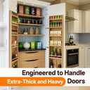 HBL' 170° Soft Close Cabinet Hinges, Wide Opening Hydraulic Cupboard Hinges for Thick Cabinet Doors, Heavy-Duty Angle Adjustable Overlay Design, 4 Pack