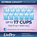 LivDry EnduraDry Max XL Adult Diapers with Tabs, Up to 12-Hours, Super Absorbent Incontinence Underwear, Leak Protection Briefs, Extra Large, 48-Pack