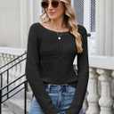 ZAFUL Women's Cropped Knit Sweater Boat Neck Long Sleeve Pullover Jumper Top