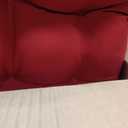 Pillow Perfect Outdoor/Indoor Pompeii Tufted Seat Cushions (Round Back), 19" x 19", Red, 2 Pack