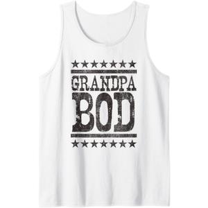 Grandpa Bod, Weightlifter Body Funny Gag Exercise Gym Tank Top 2XL