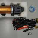 12V 75W Fuel Transfer Pump Moves 120 Gallons of Gas or Diesel Per Hour, with Car Cigarette Lighter Plug and Battery Clip,Electric Gasoline Transfer Pump for Boats, Vehicles, Mowers, Tractors