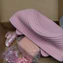 9Pcs Valentine's Day Basket Gifts for Her, Pink Woven Basket Birthday Gift Set Include Woven Basket, Cup, Earring, Flower Clip, Valentine Gift Stuffers for Mom Wife Daughter Teen Girlfriend