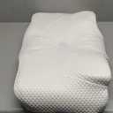 Osteo Cervical Pillow for Neck Pain Relief, Hollow Design Odorless Memory Foam Pillows with Cooling Case, Adjustable Orthopedic Bed Pillow for Sleeping, Support for Side Back Sleepers (Standard High(24.5*16.5*5.2/4.1 inches), White)