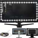 Power Practical LED Lights for TV Backlight, USB Powered TV LED Light Strip W/Bias Ambient Lighting for Home Theater, True White, Size (30"-40 TV)