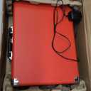 Victrola Journey Bluetooth Portable Suitcase Record Player  with Built-in Speakers, 3 Speed Vinyl Record Player, RCA Out, Headphone Jack (Red)