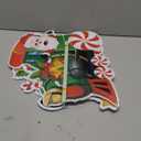 Marsui 4 Pieces Christmas Train Decorations Outdoor Yard Lawn Signs Christmas Tree Gingerbread Santa Snowman Reindeer Train with 8 Stakes for Xmas Holiday Outside Garden Lawn Yard Decor