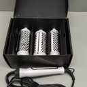 K&K 3 In 1 Thermal Brush Set, Ceramic Hot Brush, Fast Heating Curling Wand for Short, Medium & Long Hair, 5 Temperature Adjustment, Dual Voltage