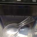 Silonn Portable Countertop Ice Maker - 20lbs of Bullet Ice per Day, Makes Ice in 6 Minutes, Stainless Steel with Visible Water Level Window, Ideal for Kitchen, Office, and Camping