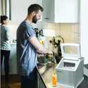 FRIGIDAIRE EFIC452-SS 40 Lbs Extra Large Clear Maker, Stainless Steel, Makes Square Ice