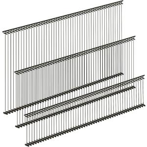 Zonon 3000 Pieces Tagging Gun Fasteners for Clothing Standard Label Gun Price Tagging Barbs Plastic Garment Refills(1 Inch, 2 Inch, 3 Inch,Black)