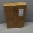 TOPDesign 6-Pack Canvas Tote Bags with an External Pocket, Reusable Grocery Shopping Bags, Top Zipper Closure, Daily Essentials (Light Blue/Natural)