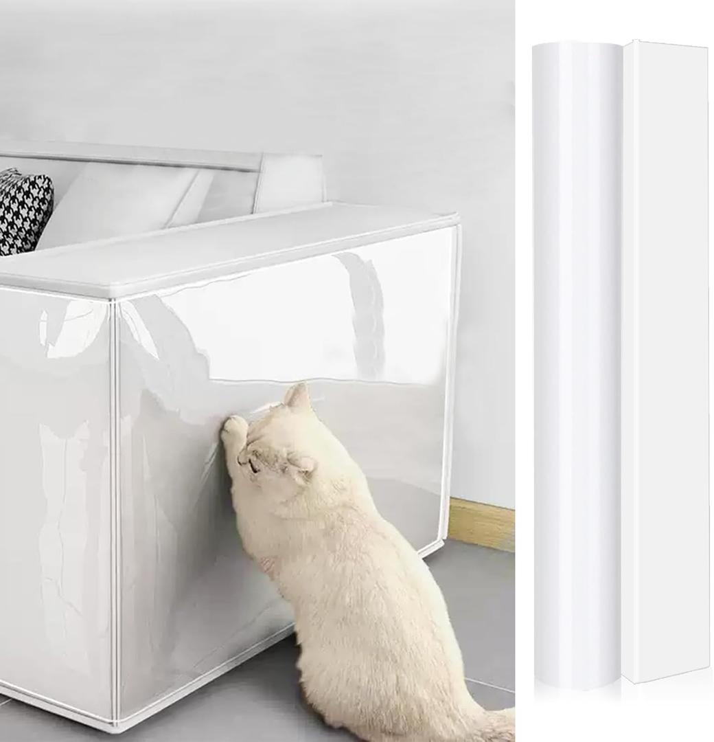 2 x Cat Scratch Furniture Protector - 25 Pin Couch Protector, Clear Anti Scratch for Couch, Door, Wall