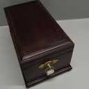 Trupoint Memorials Wood Cremation Urns for Human Ashes, Casket for Humans, Decorative Burial Urn for Adult Men & Women Large, Brown Rosewood