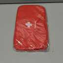 TOPASION Portable Empty First Aid Kit Bag, Travel Medicine Pouch, Small Medical Bag (Red)