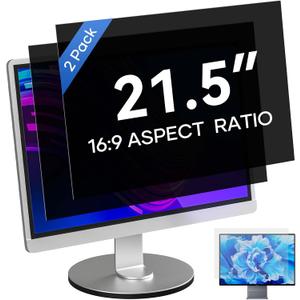 [2 Pack] 21.5Inch Computer Privacy Screen for 16:9 Aspect Ratio Widescreen Monitor, Eye Protecting Anti-glare Blue Light Display Screen Privacy Protection, Removable Anti-scratch Coating